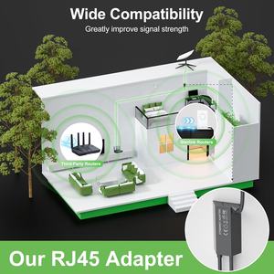 מתאם רשת קווי Powerline Ethernet עבור Starlink V2 Gen2 צלחת מלבנית, ג'יגה-ביט RJ45 LAN, עם מיגון צמה - Product Image 4