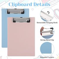 Petit porte-documents portable, porte-menus demi-format lettre, pinces à reçus pour la maison, le bureau, les restaurants, les cafés, les hôtels