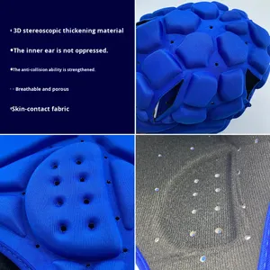 Casco Protettivo per Sport all'Aperto, Calcio, Rugby, Ciclismo, Pattinaggio, Skateboard, Equitazione, in Materiale EVA Morbido - Product Image 3