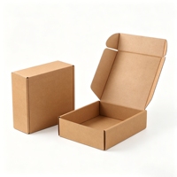 Boîte d'emballage en carton ondulé pliable écologique pour l'expédition par avion, boîte d'emballage pour chaussures