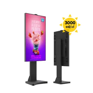 Display Semi-esterno ad alta luminosità Display digitale della finestra di pubblicità schermo monitor LCD finestra di visualizzazione per la luce del sole leggibile