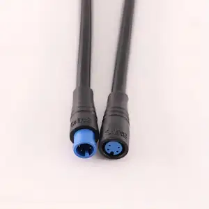 Conectores impermeables M6 enchufe 2 3 4 5 6 7pin luz/acelerador/freno/pantalla piezas de bicicleta eléctrica IP67