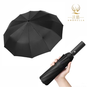 Paraguas Automático de 12 Varillas al por Mayor, Resistente al Viento y a los Rayos UV, Diseño Minimalista para Negocios, Envío Rápido, Logotipo Personalizado, Muestra Rápida de Fábrica - Product Image 1