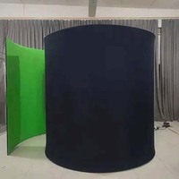 Offre Spéciale Portable Selfie Circulaire Toile de Fond 360 Photo Booth Rgb 360 Degrés Led Éclairage