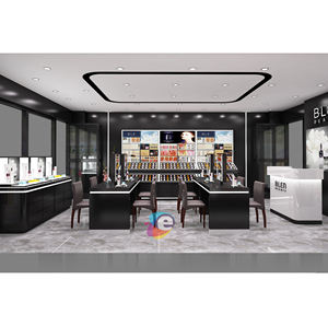 Colorido Pop <span class=keywords><strong>Caramelos</strong></span> Tienda Diseño Venta al por menor Lindo maquillaje de salón personalizado Estante redondo Soporte Lollipop tienda de maquillaje Exhibición para la venta del centro comercial - Product Image 2