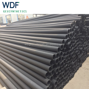 Tuyau de drainage rigide en plastique HDPE perforé avec surface alvéolée pour le drainage des talus de chaussées et des fondations, projets routiers et ferroviaires - Product Image 6
