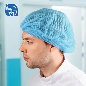 Anestezi için hemşire şapka çift elastik klip doktor tek kullanımlık bouffant cerrahi dokunmamış bone