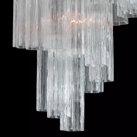 Lustre italien contemporain en verre de Murano pour le salon de plafond