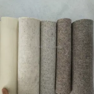 Fogli di feltro di lana 100% all'ingrosso tessuto di feltro Non tessuto di spessore 3mm Beige grigio pietra marrone naturale