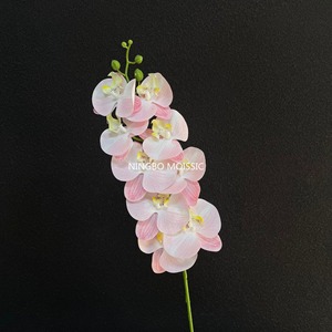 ดอกกล้วยไม้ปลอม38นิ้วสำหรับตกแต่งงานแต่งสำนักงานที่บ้านกล้วยไม้สัมผัสได้จริง (ไม่ใช่ผ้าไหม) - Product Image 4