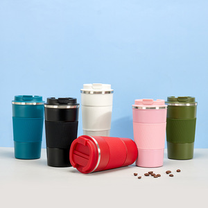 2026 Custom 510ml Reusable 304 Stainless Steel Vacuum Thermos <b>Insulated</b> Eakproof Coffee <b>Mug</b>/Cup with Lid - Product Image 1
