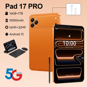 Tablette <span class=keywords><strong>PC</strong></span> Pad 17 Pro Best Seller, écran HD 10,1 pouces, 16 Go + 1 To, processeur Deca Core, Android 15, tablette éducative et de divertissement pour enfants - Product Image 1
