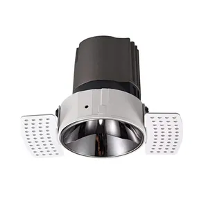 Luminária led de teto embutida, 5w 7w 10w 12w 15w 18w 20w 25w, sem aparar, para lavagem de parede de hotel