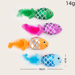 Juguete para gatos al por mayor de fábrica, pequeño pez ecológico, juguete de peluche con forma de pulpo con hierba gatera para mascotas - Product Image 6
