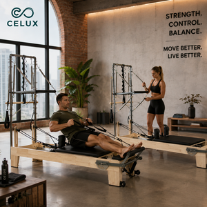 Reformer <span class=keywords><strong>de</strong></span> Pilates Profesional <span class=keywords><strong>de</strong></span> Madera <span class=keywords><strong>de</strong></span> <span class=keywords><strong>Roble</strong></span>, Ajustable, Duradero, Diseño Multifuncional, Ecológico, Seguro para Estudio <span class=keywords><strong>de</strong></span> Yoga y Salud - Product Image 3