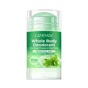 Déodorant corporel naturel minéral à la menthe rafraîchissante, protection longue durée 48H contre la transpiration et les odeurs, sans aluminium, marque privée, unisexe, roll-on - Product Image 4
