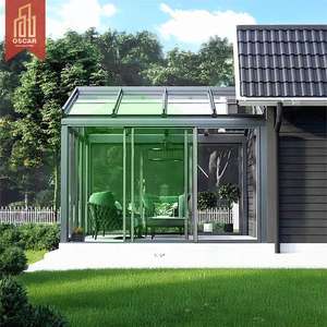 Véranda en aluminium à rupture de pont <span class=keywords><strong>thermique</strong></span>, idéale pour l'extension de jardin, durable, confortable, utilisable dans les jardins, les terrasses, les balcons, la véranda - Product Image 1