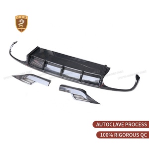 Auto-Styling Larte Bodykit für Bentley Bentayga 2020-24 Modell Frontlippe Heckdiffusor Dachflügel Spiegelabdeckung Trockenkarbon Karosserie-Kit - Product Image 2