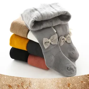 7 Colors Baby Child Thicken Warm Leggings Tights Solid Ribbed Baby Kids Winter Thick Fleece Pantyhose Tights