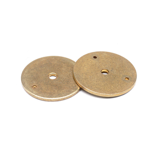 Joint <span class=keywords><strong>rond</strong></span> en laiton de haute précision sur mesure, trou tourné, pour carburateur papillon, doré, avec plaque arrière, grand modèle avec 3 fixations - Product Image 5