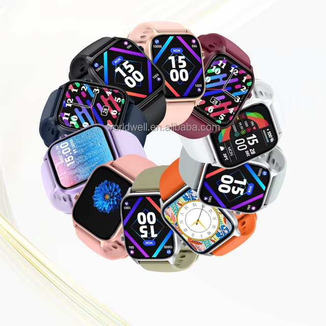 Smart Watch Remote Control TFT Display Sleep Tracker Call Reminder Calendar Function IOS Silica Gel Square FindMy Function
