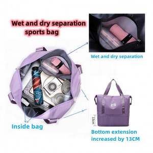 Bolsa de Deporte Impermeable Personalizada al por Mayor, Bolsa de Viaje Plegable de Gran Capacidad, Bolsa de Gimnasio de Yoga para Damas, Bolsa de Mano para Chicas - Product Image 2