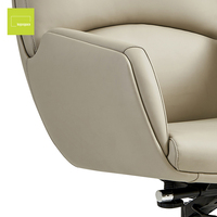 Chaise de bureau de direction en cuir de luxe, confortable pour l'étude, l'ordinateur et la maison