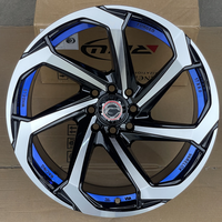 Set Velg Roda Baru Multi Spoke Aluminium Aftermarket 16X8 16 Inci R16 4 Lubang untuk Vitz Land Cruiser Pajero E39