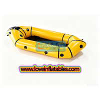 Packraft gonflable léger en TPU pour 1 personne, pliable, écologique et stable pour la navigation sur les lacs et les rivières - Garantie de 2 ans