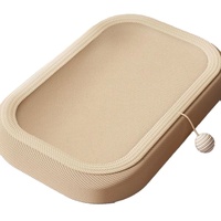Griffoir incliné pour chat en gros avec coussin intérieur remplaçable, rampe à griffer pour chat en carton ondulé, faible MOQ, emballage personnalisé