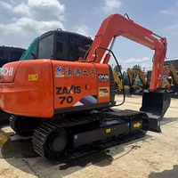 Mini Excavator Serbaguna dengan Quick Coupler Kompatibel Hitachi ZX70 Bekas untuk Tugas Pertanian dan Rumah Kaca