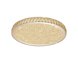 Phong cách Châu Âu siêu mỏng LED Đèn chùm pha lê hiện đại Vòng trần ánh sáng với Acrylic bìa cho phòng khách sang trọng phòng ngủ - Product Image 4