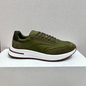 Men's <b>Leather</b> Patchwork Breathable Mesh Athletic Shoes, 2026 New Summer Lightweight Running Shoes, Casual and Versatile <b>Sneakers</b> - Product Image 1