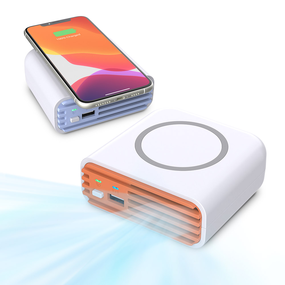 Новый продукт, многофункциональный 3 в 1 комбинированный очиститель воздуха для дома, офиса, рабочего стола, с отрицательными ионами, Быстрое беспроводное зарядное устройство, очиститель воздуха