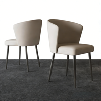 Ensemble de meubles de restaurant de luxe moderne, chaise en tissu avec table en bois pour restaurant buffet
