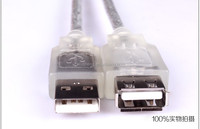 Câble d'extension transparent USB2.0 de 6 pieds AM AF 3m pour téléphone compatible avec la charge mobile