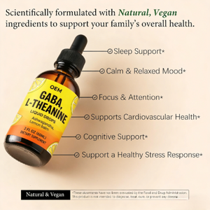 Suplemento <span class=keywords><strong>de</strong></span> L-Teanina en <span class=keywords><strong>Gotas</strong></span> Líquidas para Adultos con GABA, Magnesio y Ashwagandha, Apoyo para el Sueño, la Concentración y la Relajación, Vegano - Product Image 3