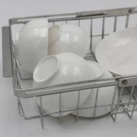 Évier de cuisine moderne en acier inoxydable 304 de 360x250x100mm avec égouttoir réglable pour organiser la cuisine