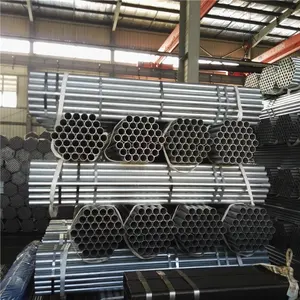 Tubo de aço galvanizado de 8m de comprimento e 200mm de diâmetro, tubo de andaime pré-galvanizado