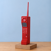 Support de téléphone portable rétro en fer forgé de 32 cm, fait main, romantique et élégant, pour événements, vitrines de détail et projets OEM