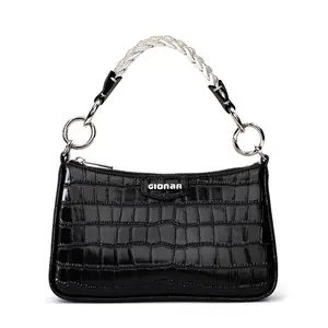 Luxury Ladies Bag Manufacturer Customizable Genuine Leather Handbag Designer Crocodile Purse Quality shoulder Bag for Women