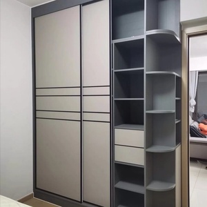 Armario de Dormitorio Minimalista de Madera, Mueble de Almacenamiento Modular para Apartamentos y Hoteles - Product Image 1