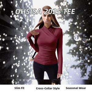 T-shirt court imprimé floqué personnalisé pour femme, t-shirt bébé en gros, coupe ajustée, col rond, color block, t-shirt court pour - Product Image 2