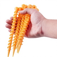 Piquets de tente en plastique PP YCX, 20 cm, robustes, pour la plage, le camping, la tente et la bâche TP01
