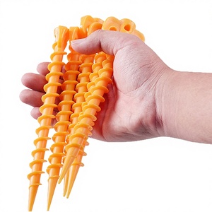 Ground Nails PP Plastic Tent Pegs 20cm Heavy Duty Beach for Camping Canopy and <b>Tarp</b> TP01 - Product Image 1