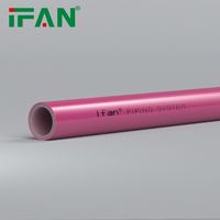 Fabricants de tuyaux en plastique d'usine IFAN tuyau PEX violet rouge gris bleu 16/20/25/32MM tuyau de chauffage au sol à double étage