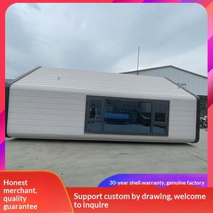 Grande cabine de bureau carrée en capsule spatiale en verre trempé, cabine mobile, chambre d'hôtel, conception gratuite, fabricant - Product Image 1