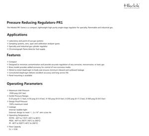 Swagelok Hylok tipo SS316 regolatore ad alta pressione gpl - Product Image 3