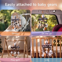 Tumama enfants jouets éducatifs en peluche développement visuel noir blanc Nature Design sensoriel berceau suspendu cloche jouet pour bébé jouets mobiles