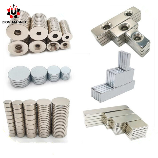 Customized Strong Super Ring , Block , Round Neodymium Magnet